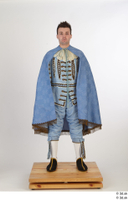  Photos Man in Historical Dress 26 16th century Blue suit Historical Clothing a poses blue cloak whole body 0001.jpg